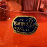 Vaso cristallo Bohemia Glass rosso