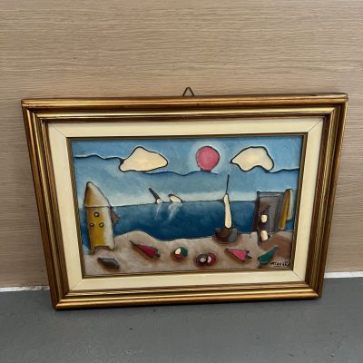 Quadro rilievo spiaggia Alberti