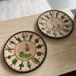 Coppia piatti ceramica sardi