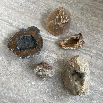 Lotto 5 geodi minerali