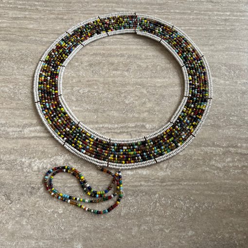 Collana africana Masai girocollo perline
