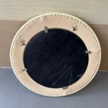 Specchio rotondo ecopelle