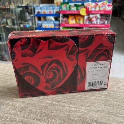 3 scatole regalo cuore