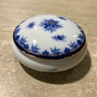 Portagioie Porcellana Blu Oro