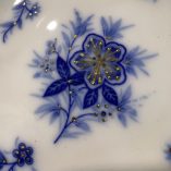 Piattino Porcellana Blu Oro