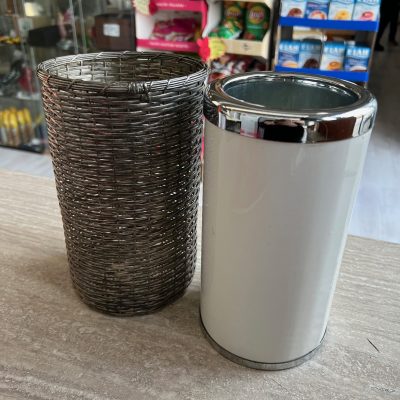 Cestino Bottiglia Silver Plated