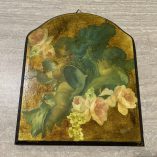 Quadretto decoupage su legno