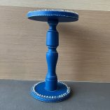 Portavaso Blu Legno Dipinto