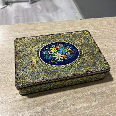 Scatola Latta Vintage Belgio