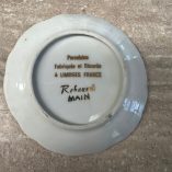Coppia Piattini Miniatura Limoges Rehausse Main