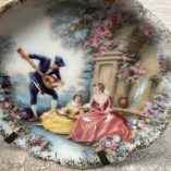 Coppia Piattini Miniatura Limoges Rehausse Main
