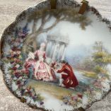 Coppia Piattini Miniatura Limoges Rehausse Main