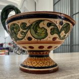 Bugia Portacandela Ceramica Dipinta