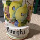 Barattolo Ceramica Funghi