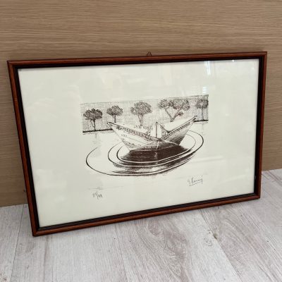 Quadro Barchetta Lago