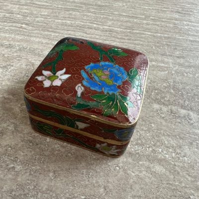 Portapillole Cinese Smaltato Cloisonne