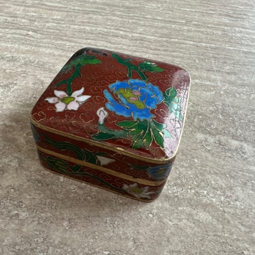 Portapillole Cinese Smaltato Cloisonne