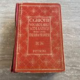 Vocabolario Scolastico Italiano Francese Petrini 1955