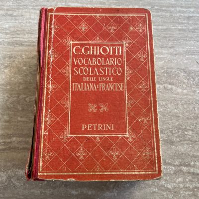 Vocabolario Scolastico Italiano Francese Petrini 1955