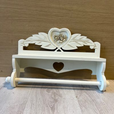 Porta Rotolo Cucina Legno Bianco