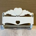 Porta Rotolo Cucina Legno Bianco