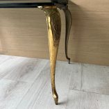 Tavolino Ottone Vetro