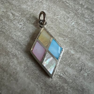 Ciondolo Mosaico Madreperla Argento 925