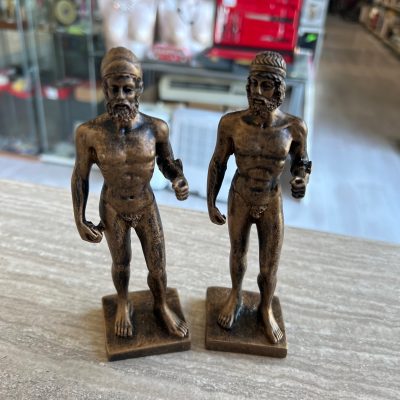 Coppia Statuette Bronzi di Riace