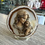 Madonna Bambino Lastra Minerale