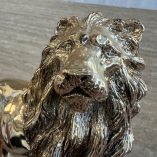 Statuetta Leone Laminato Argento