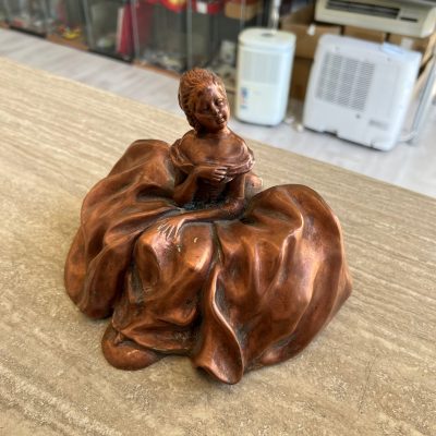 Scultura Dama Rame Terracotta Bruno Tornati
