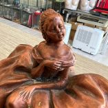 Scultura Dama Rame Terracotta Bruno Tornati