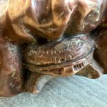 Scultura Dama Rame Terracotta Bruno Tornati
