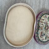 Cofanetto Etnico Legno Tessuto