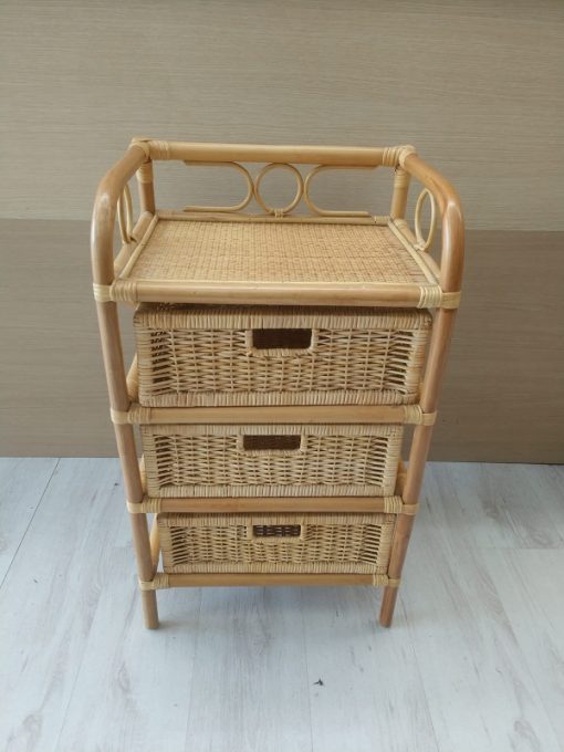 Cassettiera rattan