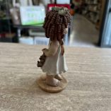 Statuina Bambina Orsetto Ceramica