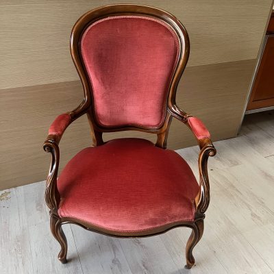 Poltrona Imbottita Luigi Filippo 1800