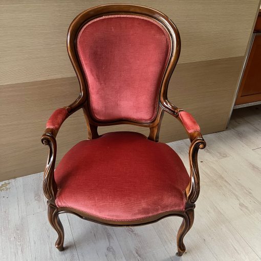 Poltrona Imbottita Luigi Filippo 1800