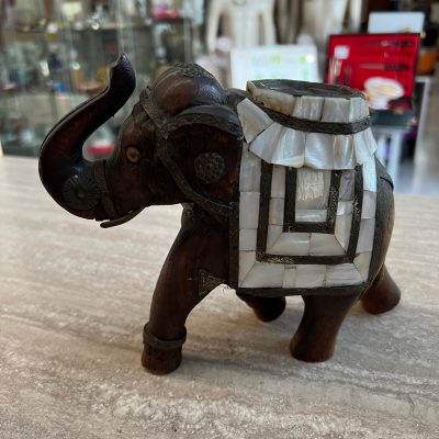 Elefante Indiano Legno Madreperla