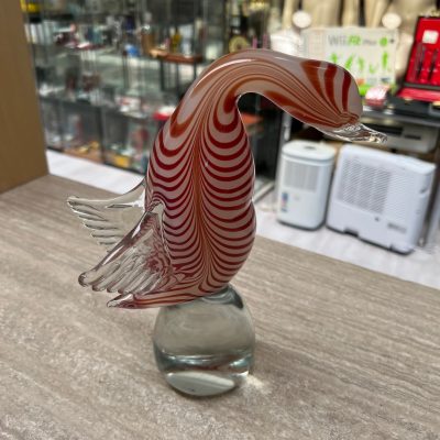 Statuetta Cigno Vetro Murano