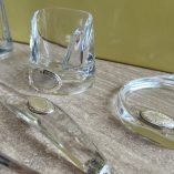 6 Accessori Scrivania Plexiglass Argento Valenti