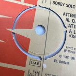 Disco 45 Giri Bobby Solo Non Posso Perderti 1981 Push-Out Centre