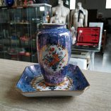 Vaso piattino porcellana Giapponese