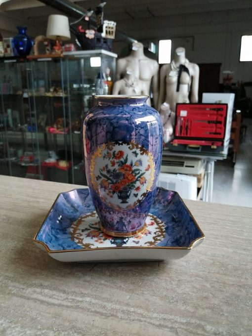 Vaso piattino porcellana Giapponese