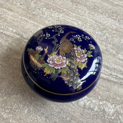 Portapillole Ceramica Blu Giapponese