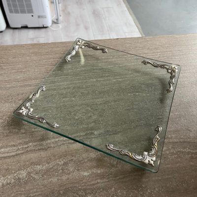 Centrotavola Cristallo Argento