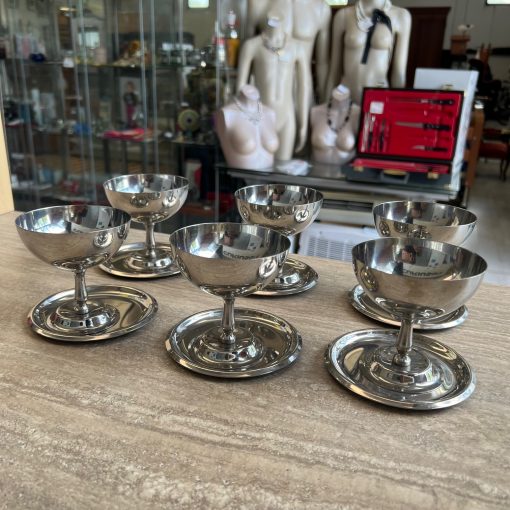 6 Coppette Acciaio Morinox