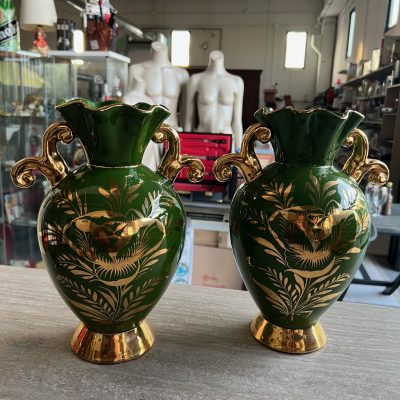 Coppia Vasi Anfore Ceramica