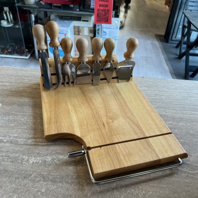 Tagliere Formaggi Legno + 7 Accessori