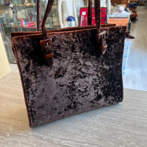 Borsa Vintage Velluto Davoli